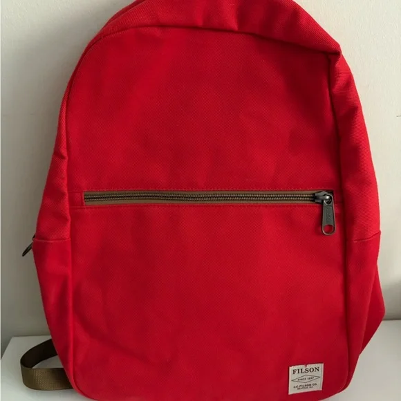 ❤️FILSON- Brand New Rugged Twill Bandera Backpack- Mackinaw Red